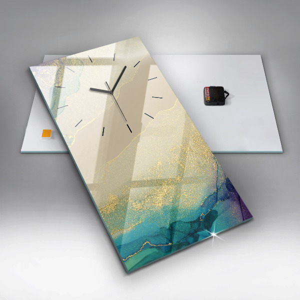 Vertikale Uhr Farbige Abstraktion