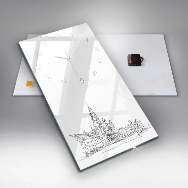 Vertikale Uhr Skizze der Altstadt von Poznań