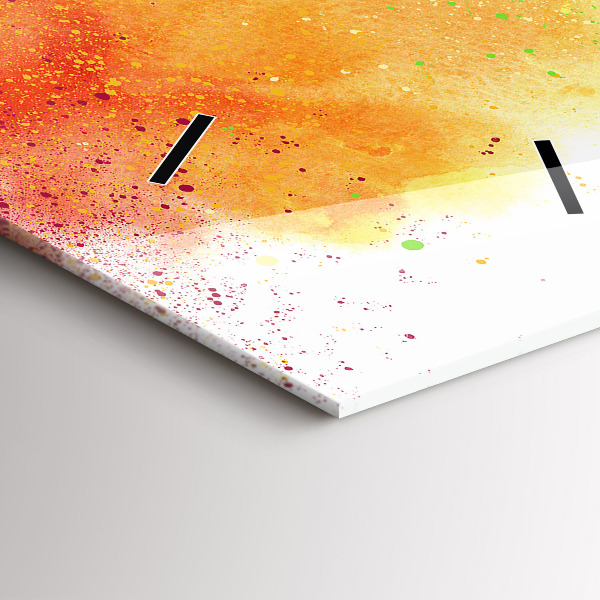 Vertikale Uhr Abstrakter Regenbogen