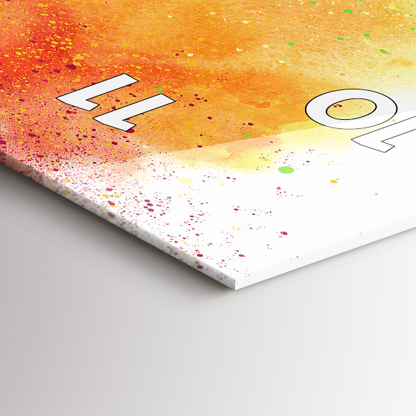 Vertikale Uhr Abstrakter Regenbogen