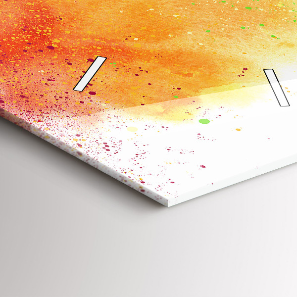 Vertikale Uhr Abstrakter Regenbogen