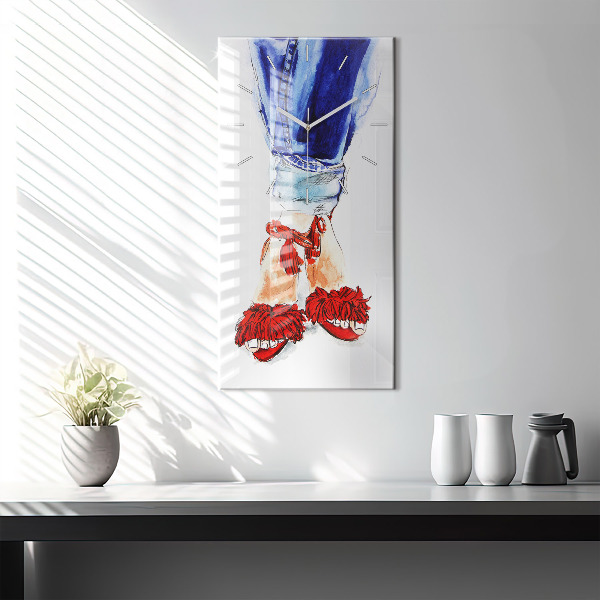 Vertikale Uhr mit motiv Frauen Pins