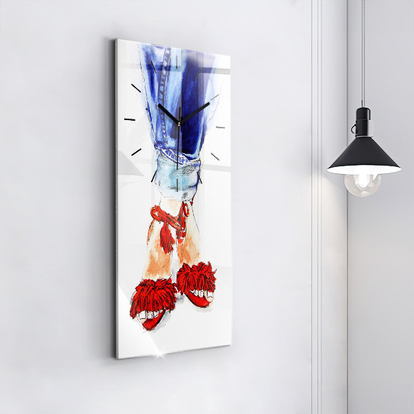 Vertikale Uhr mit motiv Frauen Pins