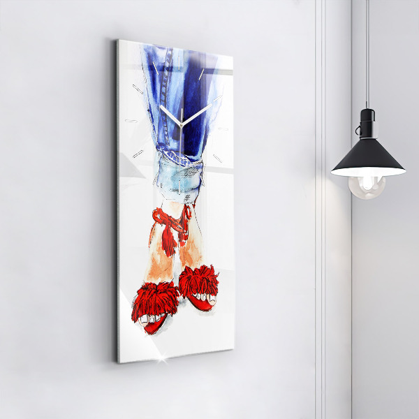 Vertikale Uhr mit motiv Frauen Pins