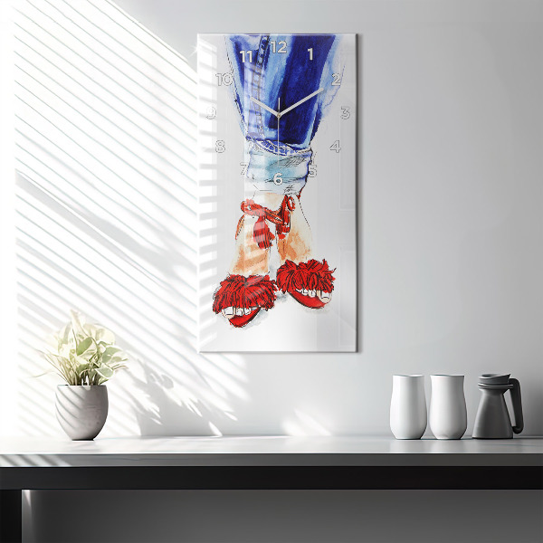 Vertikale Uhr mit motiv Frauen Pins