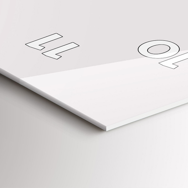 Vertikale Uhr Rhinozeros Strichzeichnung