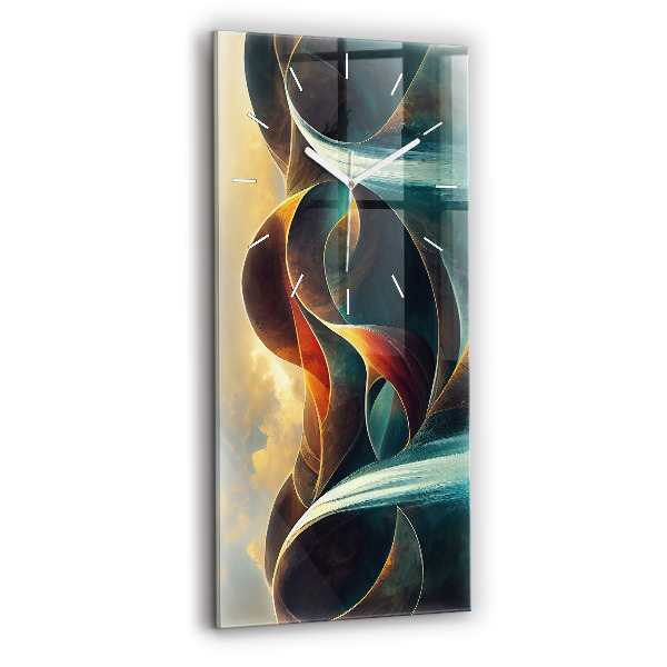 Vertikale Uhr Fließender Wasserfall