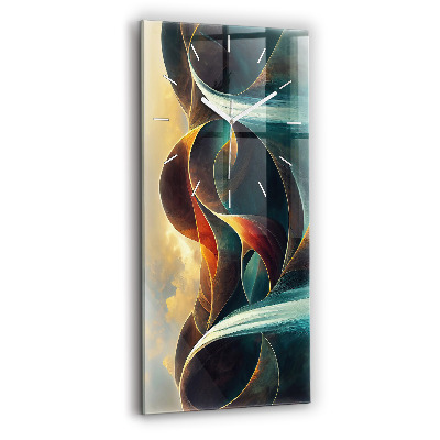 Vertikale Uhr Fließender Wasserfall