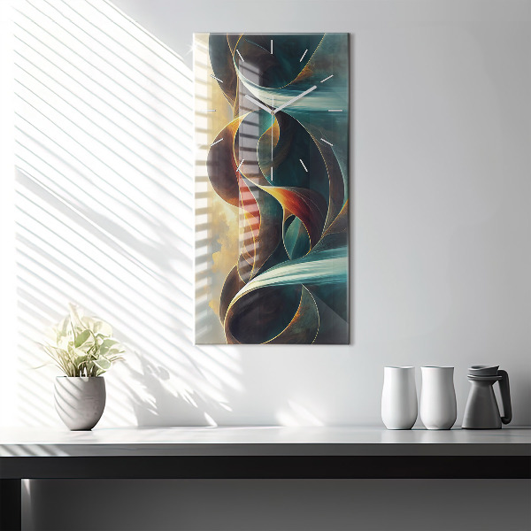 Vertikale Uhr Fließender Wasserfall