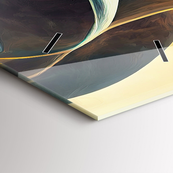 Vertikale Uhr Fließender Wasserfall