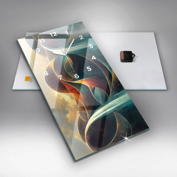 Vertikale Uhr Fließender Wasserfall