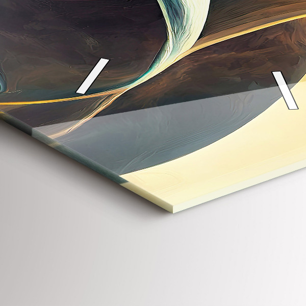 Vertikale Uhr Fließender Wasserfall