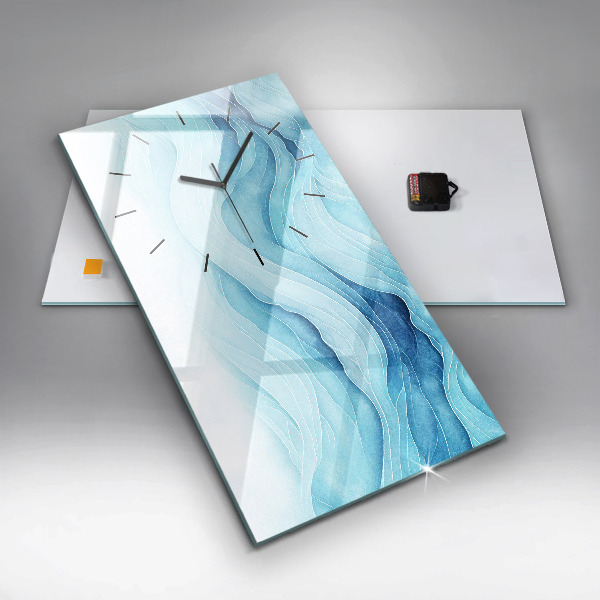 Vertikale Uhr Blaue Wolken