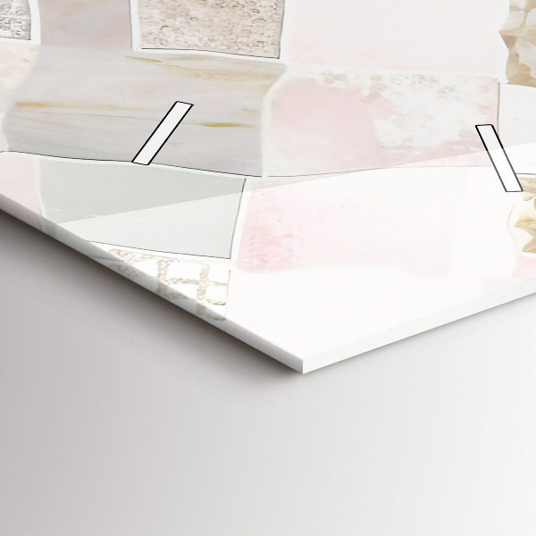 Vertikale Uhr mit motiv Farbige Fliesen