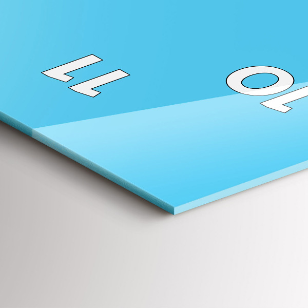 Vertikale Uhr mit motiv Glühbirnen-Zeichnung