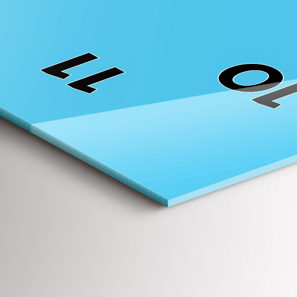 Vertikale Uhr mit motiv Glühbirnen-Zeichnung