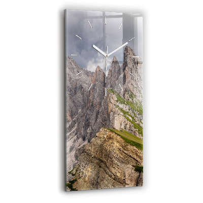 Vertikale Uhr mit motiv Felsige Berge