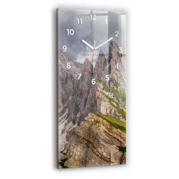 Vertikale Uhr mit motiv Felsige Berge
