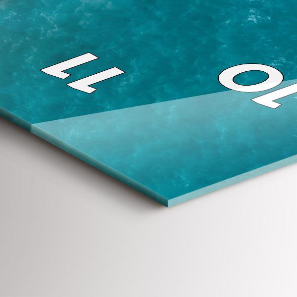 Vertikale Uhr Fjorde an der Costa Blanca