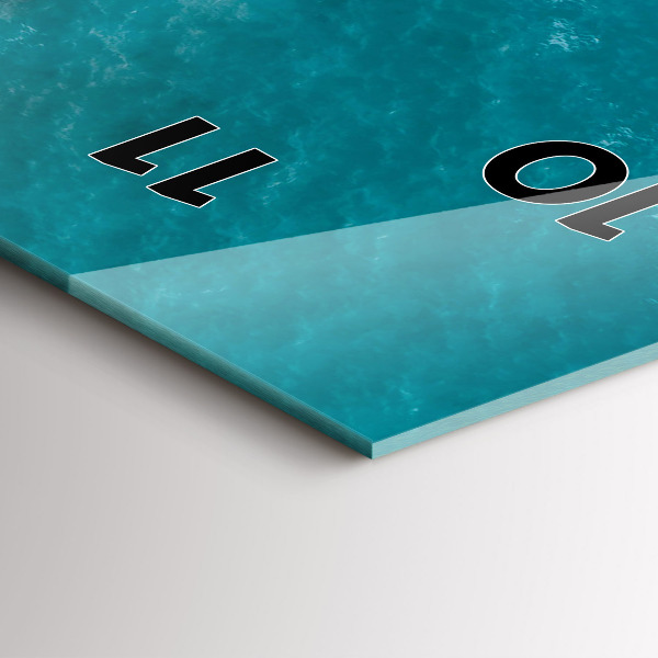 Vertikale Uhr Fjorde an der Costa Blanca