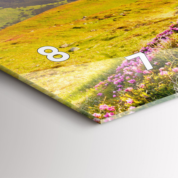 Horizontale Uhr Berglandschaft