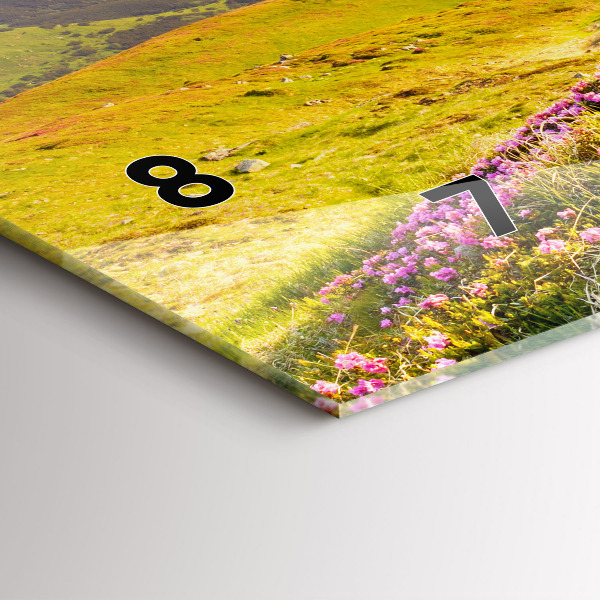 Horizontale Uhr Berglandschaft