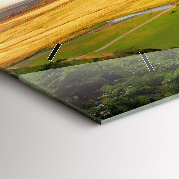 Horizontale Uhr Wasserfall in Island