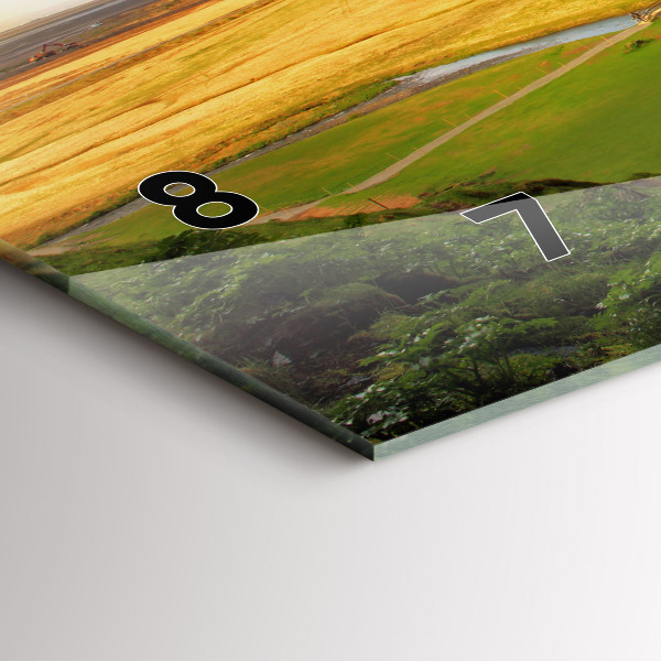 Horizontale Uhr Wasserfall in Island