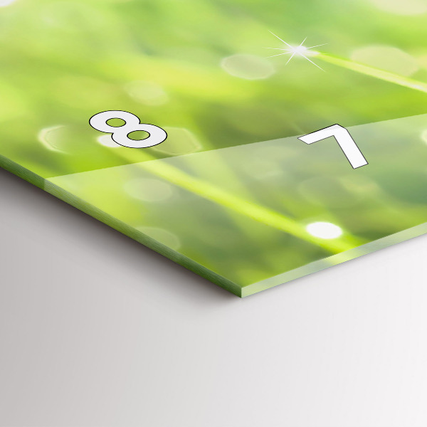 Horizontale Uhr mit motiv Grünes Gras