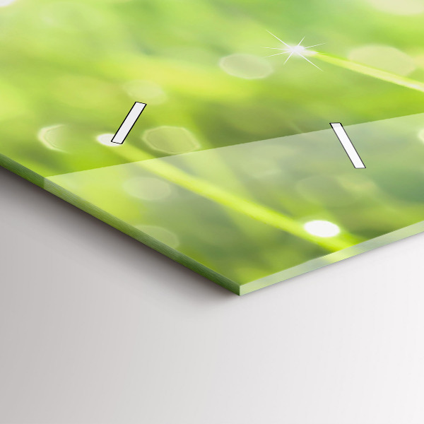 Horizontale Uhr mit motiv Grünes Gras