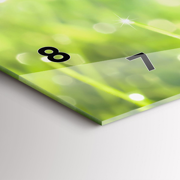 Horizontale Uhr mit motiv Grünes Gras