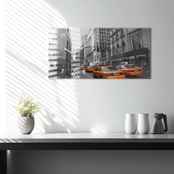 Horizontale Uhr Manhattan und Taxis