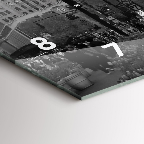 Horizontale Uhr Manhattan und Taxis