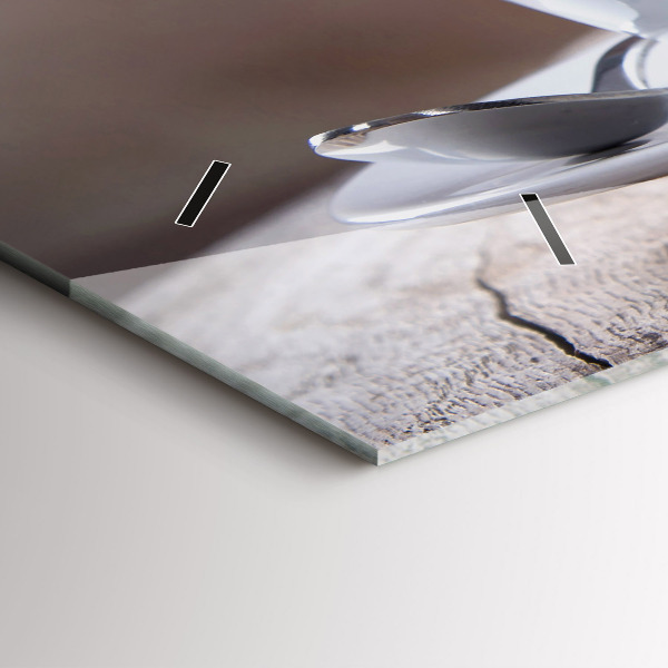 Horizontale Uhr mit motiv Eine Tasse Kaffee