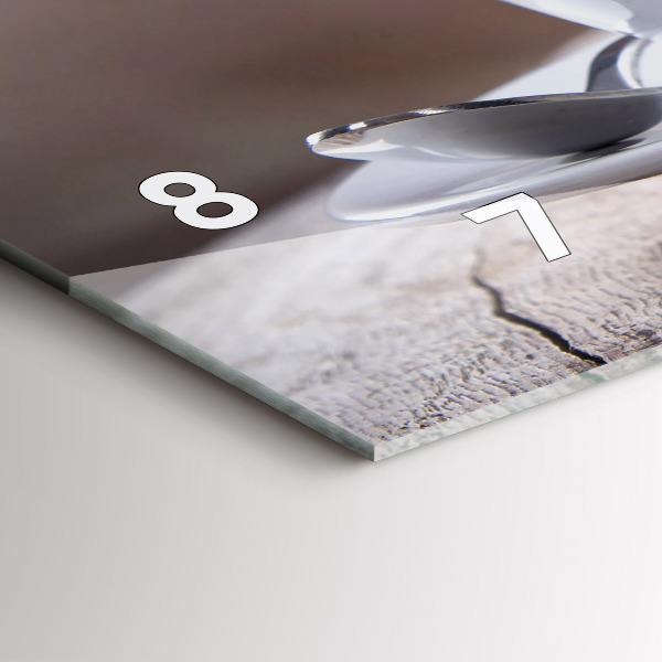 Horizontale Uhr mit motiv Eine Tasse Kaffee