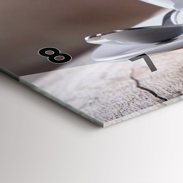 Horizontale Uhr mit motiv Eine Tasse Kaffee