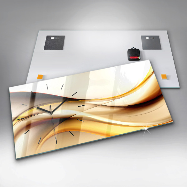 Horizontale Uhr mit motiv Abstrakte Welle