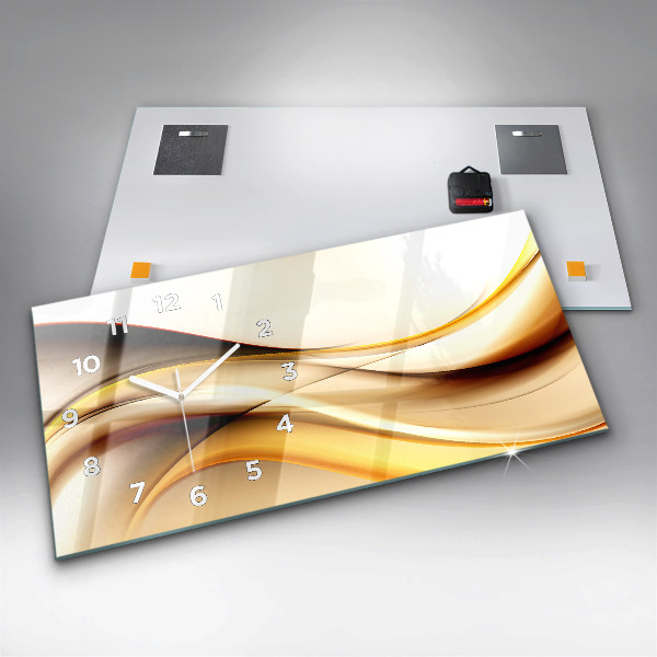 Horizontale Uhr mit motiv Abstrakte Welle