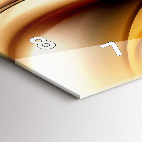 Horizontale Uhr mit motiv Abstrakte Welle