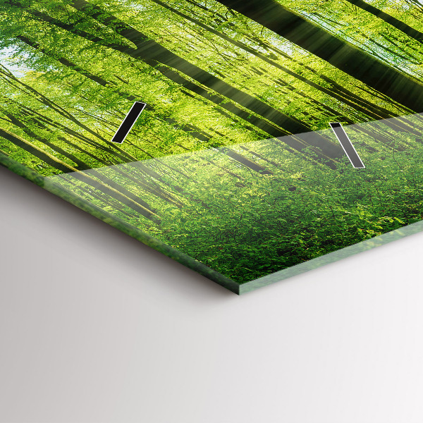 Horizontale Uhr mit motiv Natur Wald Bäume