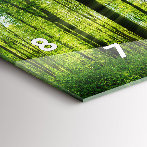 Horizontale Uhr mit motiv Natur Wald Bäume