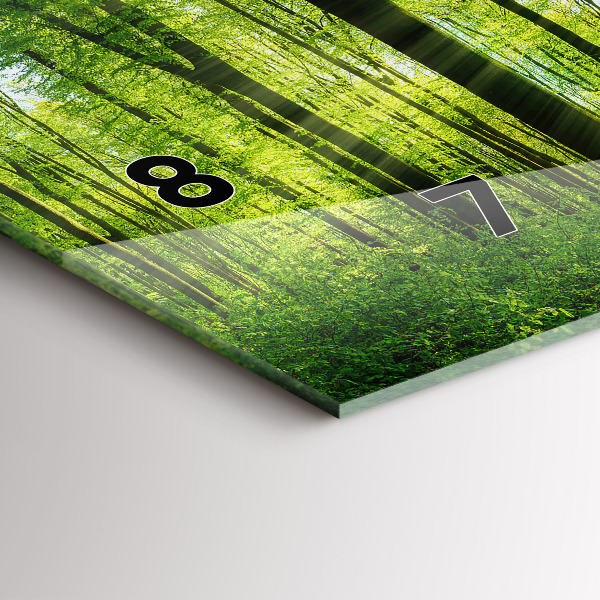 Horizontale Uhr mit motiv Natur Wald Bäume