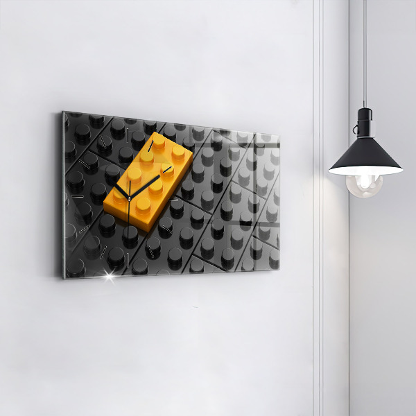 Horizontale Uhr Bauklötze