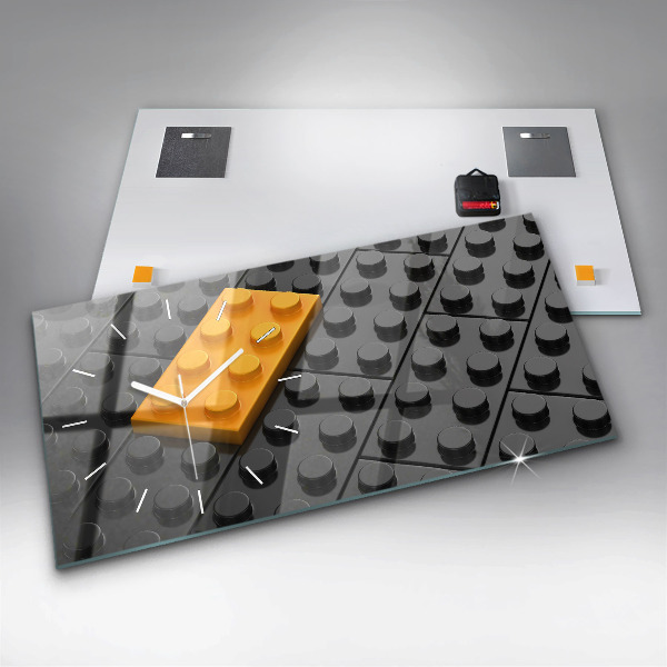 Horizontale Uhr Bauklötze