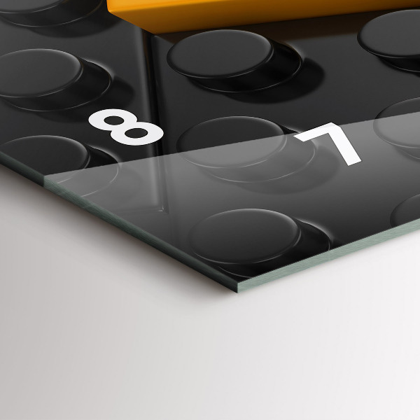 Horizontale Uhr Bauklötze