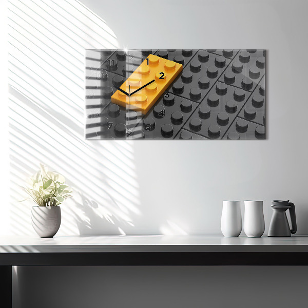 Horizontale Uhr Bauklötze