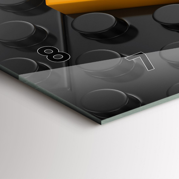 Horizontale Uhr Bauklötze