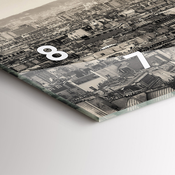 Horizontale Uhr Landschaftspanorama von Paris