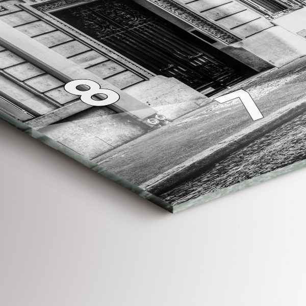 Horizontale Uhr mit motiv Altes Auto Stadt