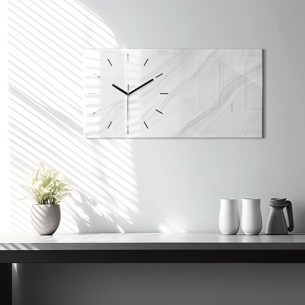 Horizontale Uhr mit motiv Dekorativer Marmor